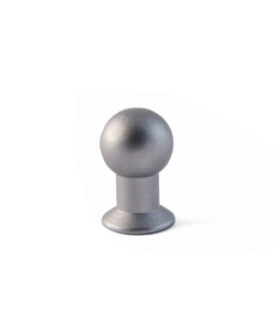 POMOLO IN OTTONE - Ø 14 MM. - LACCATO BIANCO
