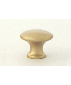 POMOLO PIATTO IN OTTONE ANTICATO Ø 27 MM.