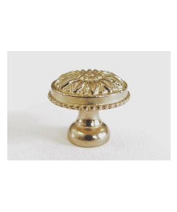 POMOLO BAROCCO IN OTTONE ANTICATO Ø 30 MM.