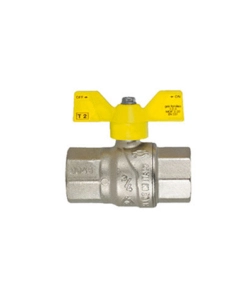 RUBINETTO A SFERA DRITTA PER ARRESTO GAS, FEMMINA - 1/2"