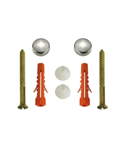 SET FISSAGGIO SANITARI BIANCO 2 PZ.