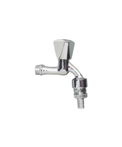 RUBINETTO IN OTTONE CROMATO CON MANOPOLA 1/2"