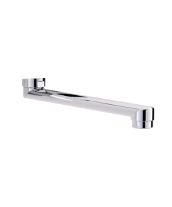 BOCCA OVALE DRITTA PER RUBINETTO, 200 MM. CROMATA