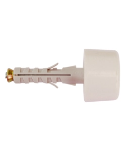 TASSELLI NYLON CON PARACOLPI IN GOMMA Ø 9 X 45 BIANCO - 2 PZ.