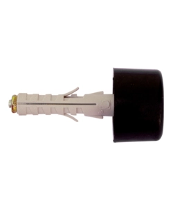 TASSELLI NYLON CON PARACOLPI IN GOMMA Ø 9 X 45 NERO - 2 PZ.