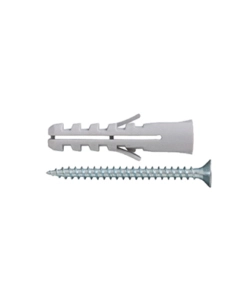 TASSELLI IN NYLON Ø 10 X 50 SENZA COLLARINO CON VITI TPS 6,0 X 60 - 6 PZ.
