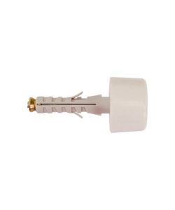 TASSELLO IN NYLON Ø 9 X 40 CON PARACOLPO IN GOMMA BIANCO 2 PZ.