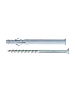 TASSELLI IN NYLON PROLUNGATI Ø 8 X 60 CON VITE TPS - 10 PZ.
