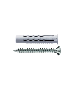 TASSELLI IN NYLON UNIVERSALI A 4 SETTORI Ø 10 X 50 CON VITI TPS 6,0 X 60 -  20 PZ.