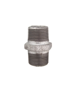 GIUNTO ZINCATO MASCHIO A DOPPIO FILETTO 3/8"