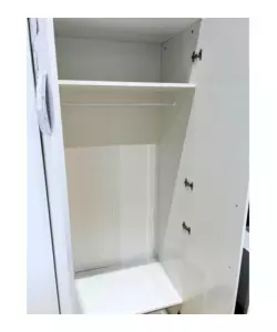 ARMADIO BIANCO A 4 ANTE, 160X52X207 CM
