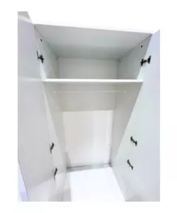 ARMADIO BIANCO A 4 ANTE, 160X52X207 CM