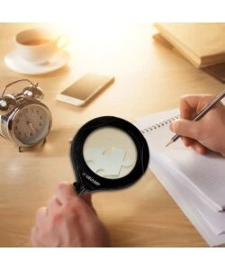 LENTE INGRANDIMENTO A PILA VELAMP CON  12 LED