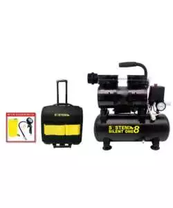 COMPRESSORE ARIA PORTATILE SYSTEM+ CON TROLLEY E ACCESSORI 8L 0,95HP - COD. SY061