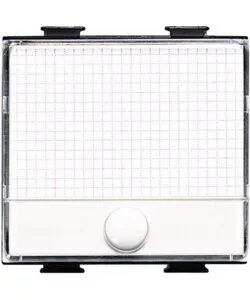 PULSANTE CON TARGA PORTANOME BIANCO MATIX - BTICINO