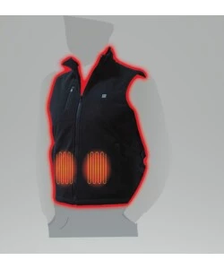 Gilet Riscaldato Uomo In Fleece Con Powerbank – 15 Zone Di Calore 33-65°C – Leggero, Traspirante, Ideale Per Inverno E Outdoor - 3