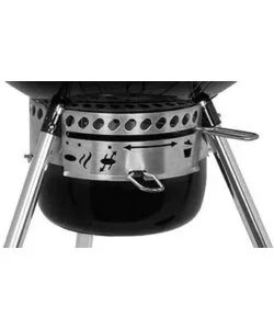 BARBECUE A CARBONE WEBER "MASTER-TOUCH GBS E-5750" NERO CON GRIGLIA 57 CM
