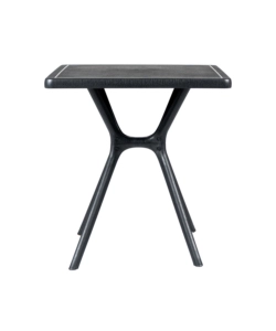 TAVOLO DA ESTERNO "HUGO" IN POLIPROPILENE ANTRACITE 70X70X72 CM