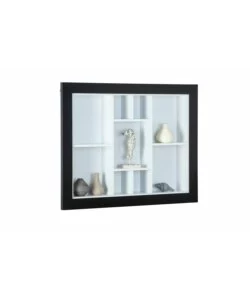 VETRINETTA ESPOSITIVA BIANCA E NERA, 90,5X13,7X70,5 CM