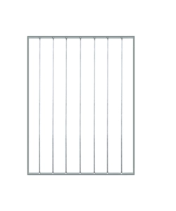 PANNELLO ORNAMENTALE PER RECINZIONE MODULARE IN FERRO ZINCATO - 85xH100 CM