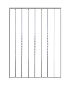 PANNELLO ORNAMENTALE PER RECINZIONE MODULARE IN FERRO ZINCATO - 850xH1012 MM