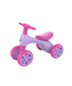 BICI PEDAGOGICA QUAD CON 4 RUOTE, COLORE ROSA