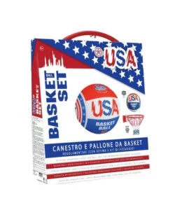 SET CANESTRO E PALLONE PER BAMBINI IN SCATOLA MODELLO USA