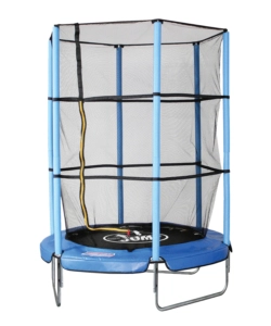 TAPPETO ELASTICO PER BAMBINI CON RETE, DIAMETRO 140 CM