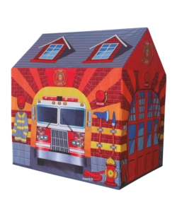 TENDA DA ESTERNO PER BAMBINI MODELLO CASERMA DEI POMPIERI, 95X72X105 CM