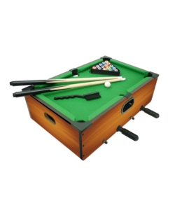 6 GIOCHI PER BAMBINI IN UNO: CALCETTO, BILIARDO, PING PONG E 3 GIOCHI DA TAVOLA 51X31X15 CM