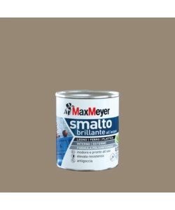 SMALTO ALL'ACQUA ACRIL-POLIURETANICO MAX MEYER "BRILLANTE" COLORE YUTA, 125 ML