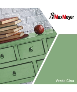 SMALTO ALL'ACQUA ACRIL-POLIURETANICO MAX MEYER "BRILLANTE" COLORE VERDE CINA, 125 ML