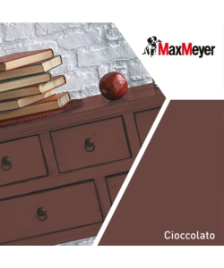 SMALTO ALL'ACQUA ACRIL-POLIURETANICO MAX MEYER "BRILLANTE" COLORE CIOCCOLATO, 125 ML