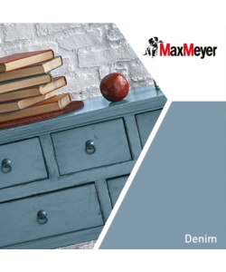 SMALTO ALL'ACQUA ACRIL-POLIURETANICO MAX MEYER "BRILLANTE" COLORE DENIM, 125 ML