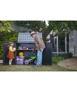 KETER - PORTATTREZZI MULTIUSO IN RESINA "STORE IT OUT MIDI" - 880 LT 132X71,5X113,50 CM NERO