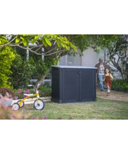 KETER - PORTATTREZZI MULTIUSO IN RESINA "STORE IT OUT MIDI" - 880 LT 132X71,5X113,50 CM NERO