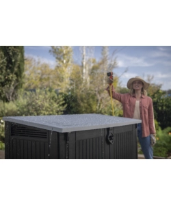 KETER - PORTATTREZZI MULTIUSO IN RESINA "STORE IT OUT MIDI" - 880 LT 132X71,5X113,50 CM NERO