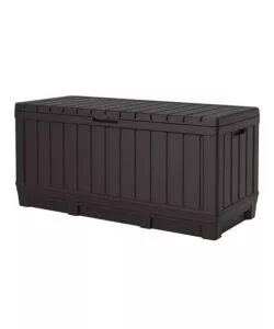 BAULE DA ESTERNO KETER "KENTWOOD" IN RESINA MARRONE EFFETTO LEGNO 350 LT 128X54X59 CM