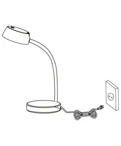 LAMPADA DA TAVOLO LED EGLO "CABALES" NERO 3000K