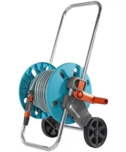 CARRELLO AVVOLGITUBO MANUALE GARDENA "CLEVERROLL S" IN ABS 36X44X47/75 CM + TUBO 20 MT