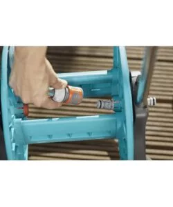 CARRELLO AVVOLGITUBO MANUALE GARDENA "CLEVERROLL S" IN ABS 36X44X47/75 CM + TUBO 20 MT