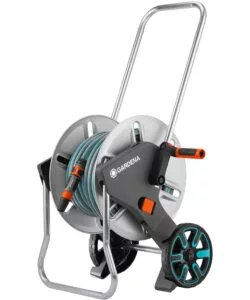 CARRELLO AVVOLGITUBO MANUALE GARDENA "CLEVERROLL M" IN METALLO 43/74X38/48X67/90 CM