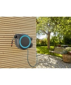 AVVOLGITUBO A PARETE AUTOMATICO GARDENA "ROLLUP M/L" IN PLASTICA 57,2x26,1x48,4 cm