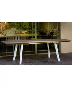 TAVOLO DA ESTERNO ALLUNGABILE KETER "HARMONY" IN POLIPROPILENE CAPPUCCINO 162/241X100,5X76,5 CM