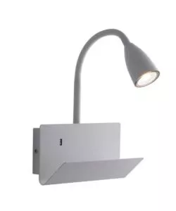 APPLIQUE "GULP" METALLO BIANCO CON ATTACCO USB, 8W