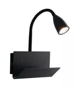 APPLIQUE "GULP" METALLO NERO CON ATTACCO USB, 8W