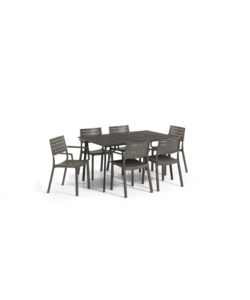 TAVOLO DA ESTERNO KETER "METALEA" IN POLIPROPILENE BRONZO 146X87X75 CM