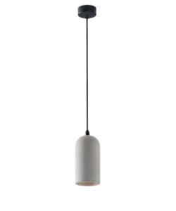LAMPADA A SOSPENSIONE "ANDO-S10" IN CEMENTO H120 CM, MAX 40 W
