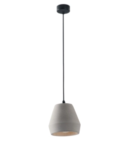 LAMPADA A SOSPENSIONE "ANDO-S18" IN CEMENTO H120 CM, MAX 40 W
