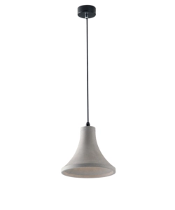 LAMPADA A SOSPENSIONE "ANDO-S22" IN CEMENTO H120 CM, MAX 40 W